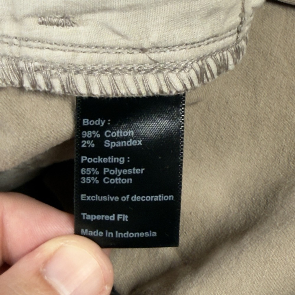 Flint and Tinder Pants Mens 34x33 Tan Tapered Fit Stretch Casual Outdoor *READ* - Picture 7 of 13